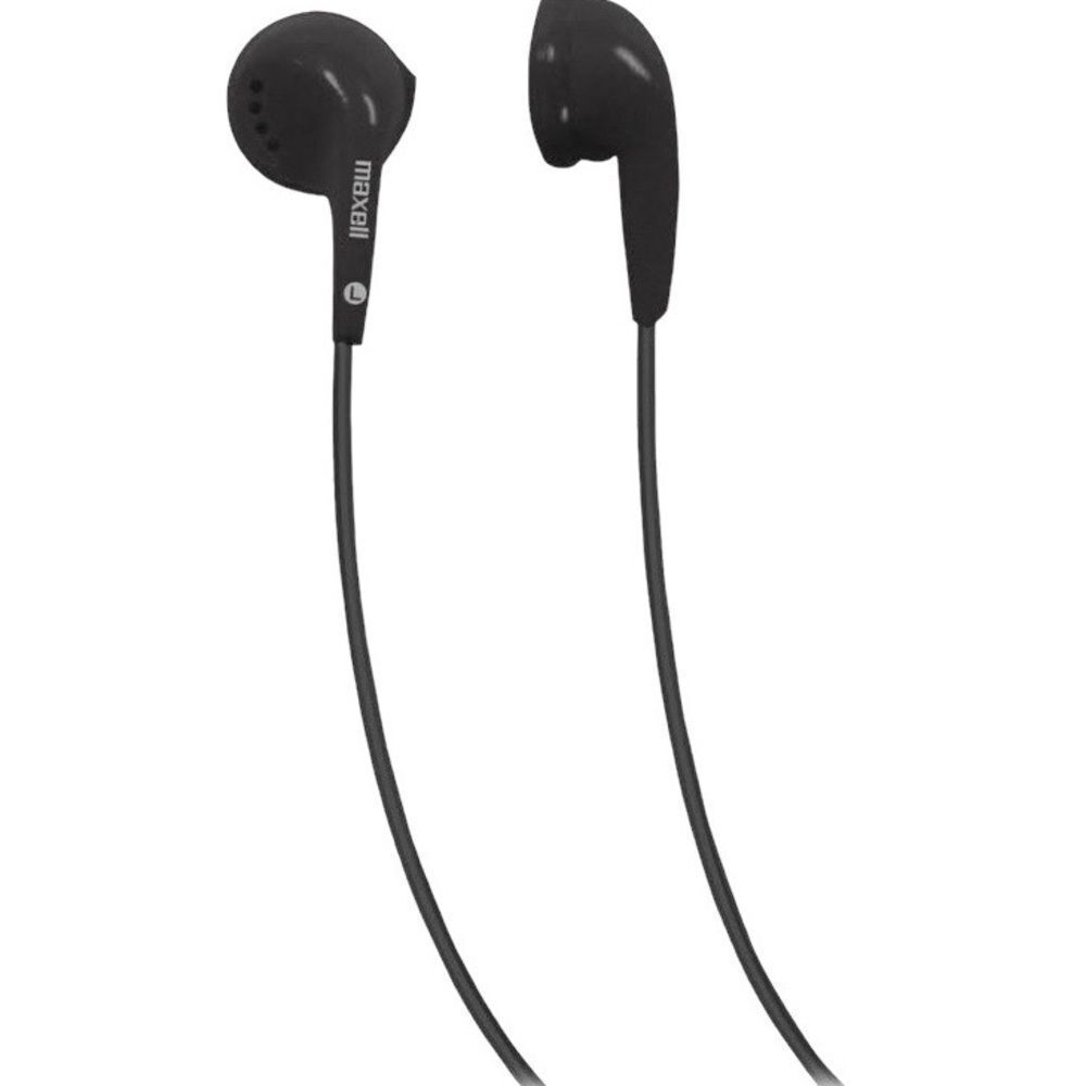 Maxell EB-95 Dynamic Sound Stereo Wired Earbuds Black New In Packaging Size OS